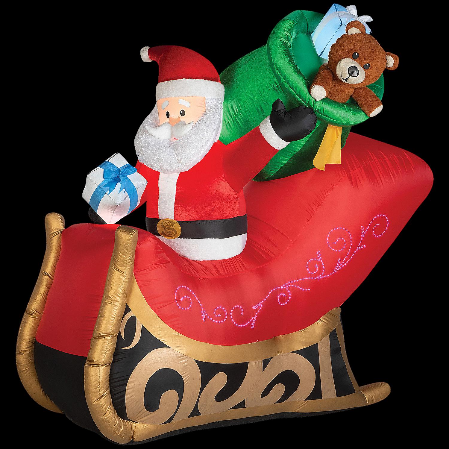 2005 Christmas online inflatable Santa in sleigh