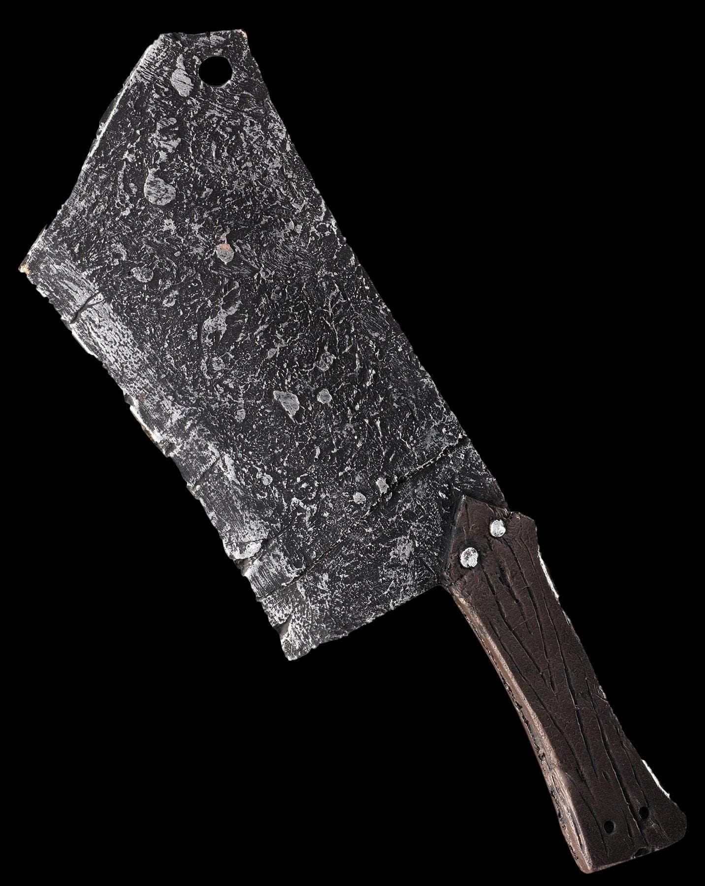 Bloody Cleaver Costume Knife - Fake Weapon Meat Cleaver Prop with Bloo