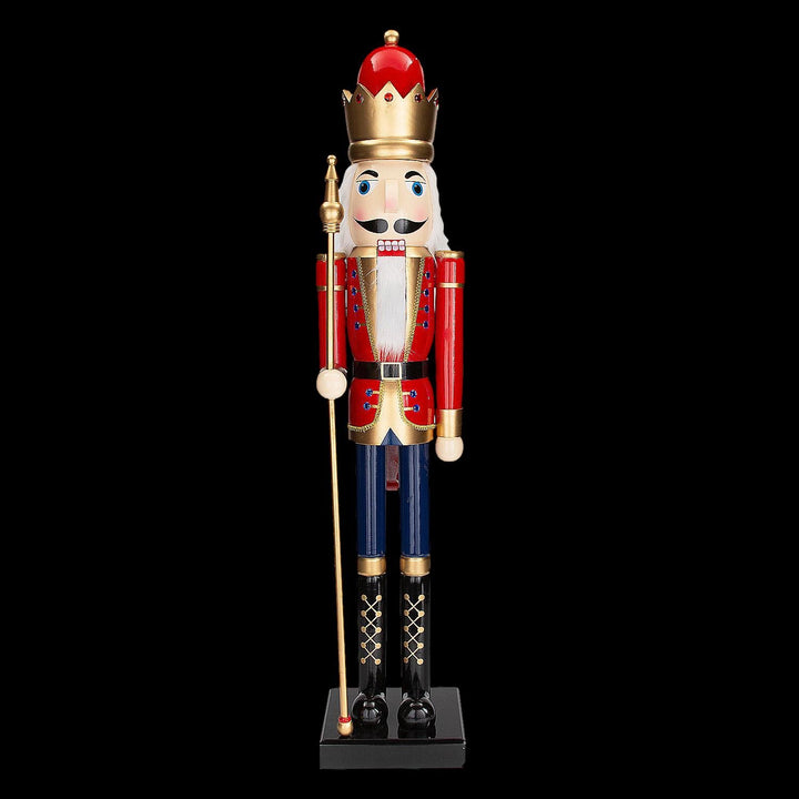 5 Ft. Giant Classic Red Wood Holiday Nutcracker with Scepter