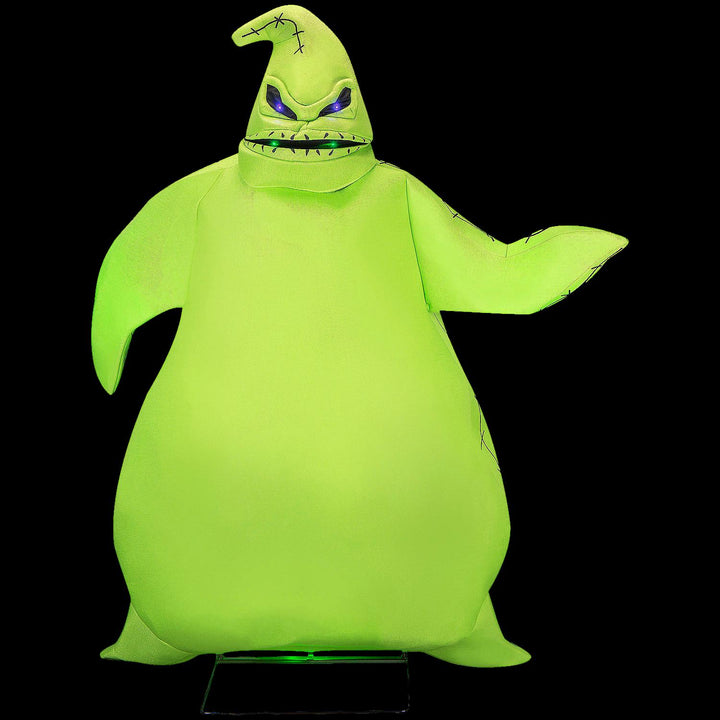 6 Ft. Nightmare Before Christmas Green Oogie Boogie Animated Halloween Prop