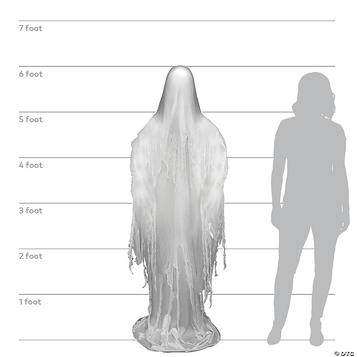 6 Ft. Rising Ghost Animated Prop Halloween Prop