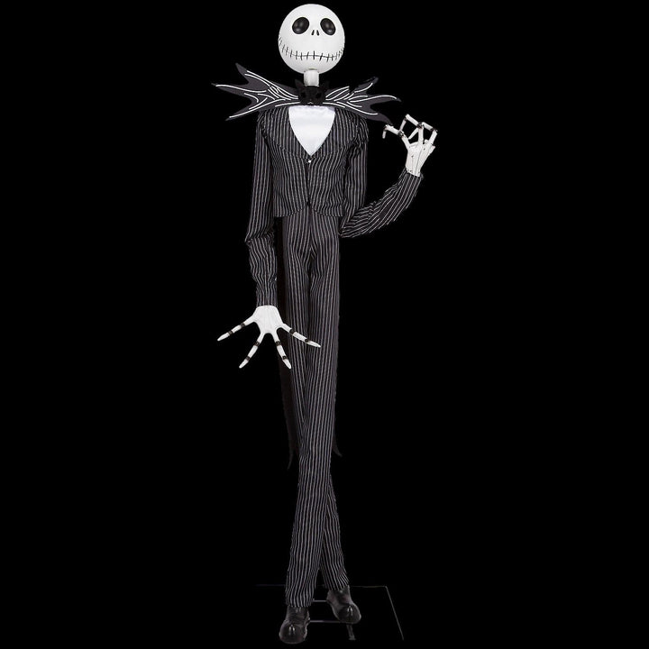 78" Deluxe Jack Skellington with Black & Purple Suit Animated Halloween Prop