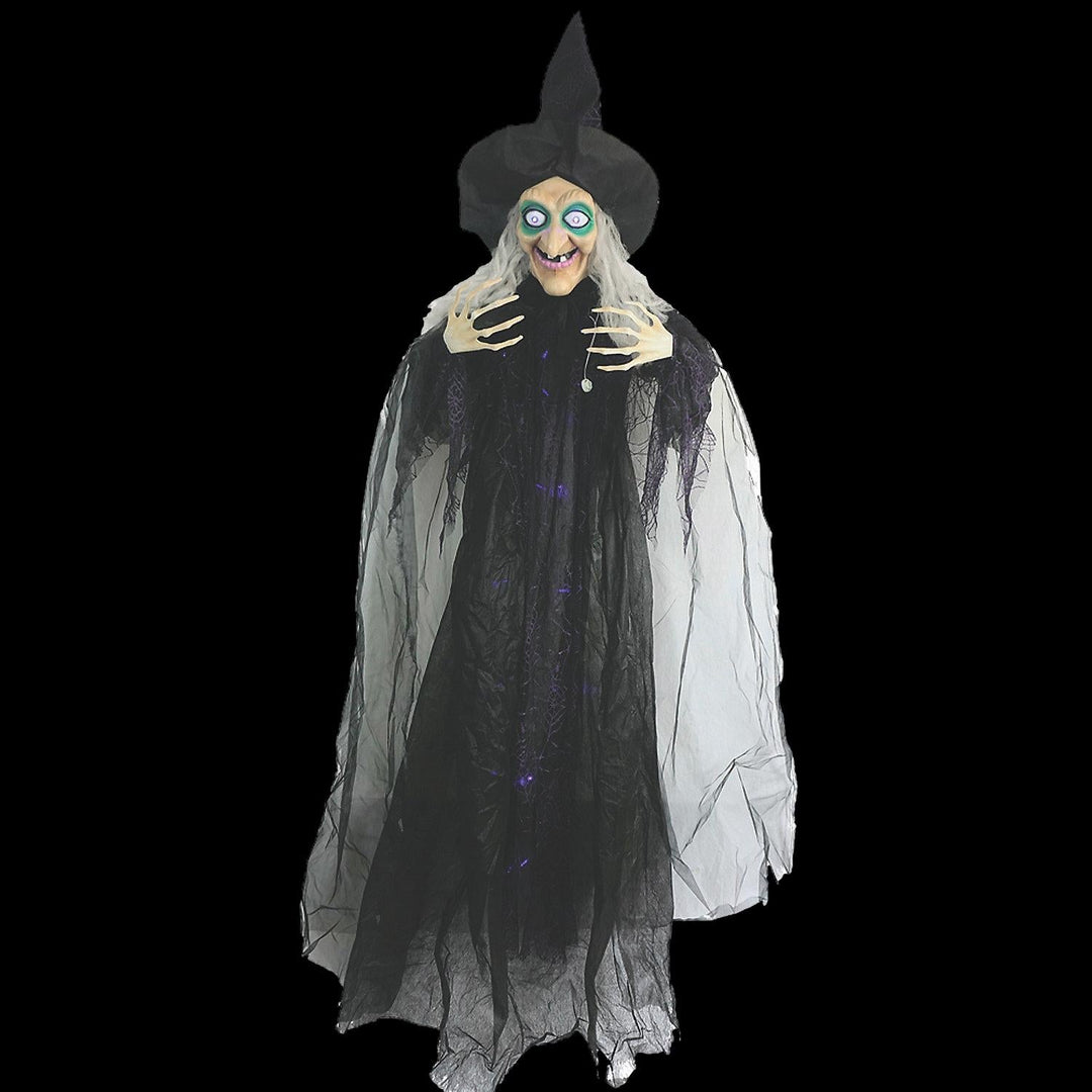 Animated Hanging Witch Halloween Decoration