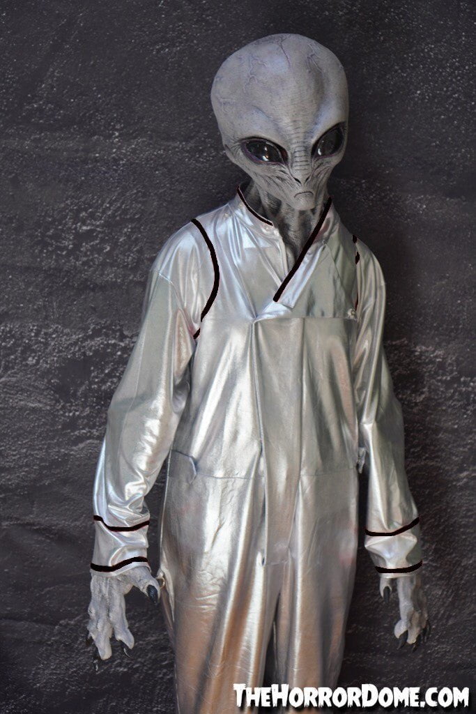 "Area 51 Space Suit with Black piping" Alien Costume