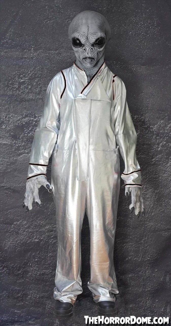 "Area 51 Space Suit with Black piping" Alien Costume