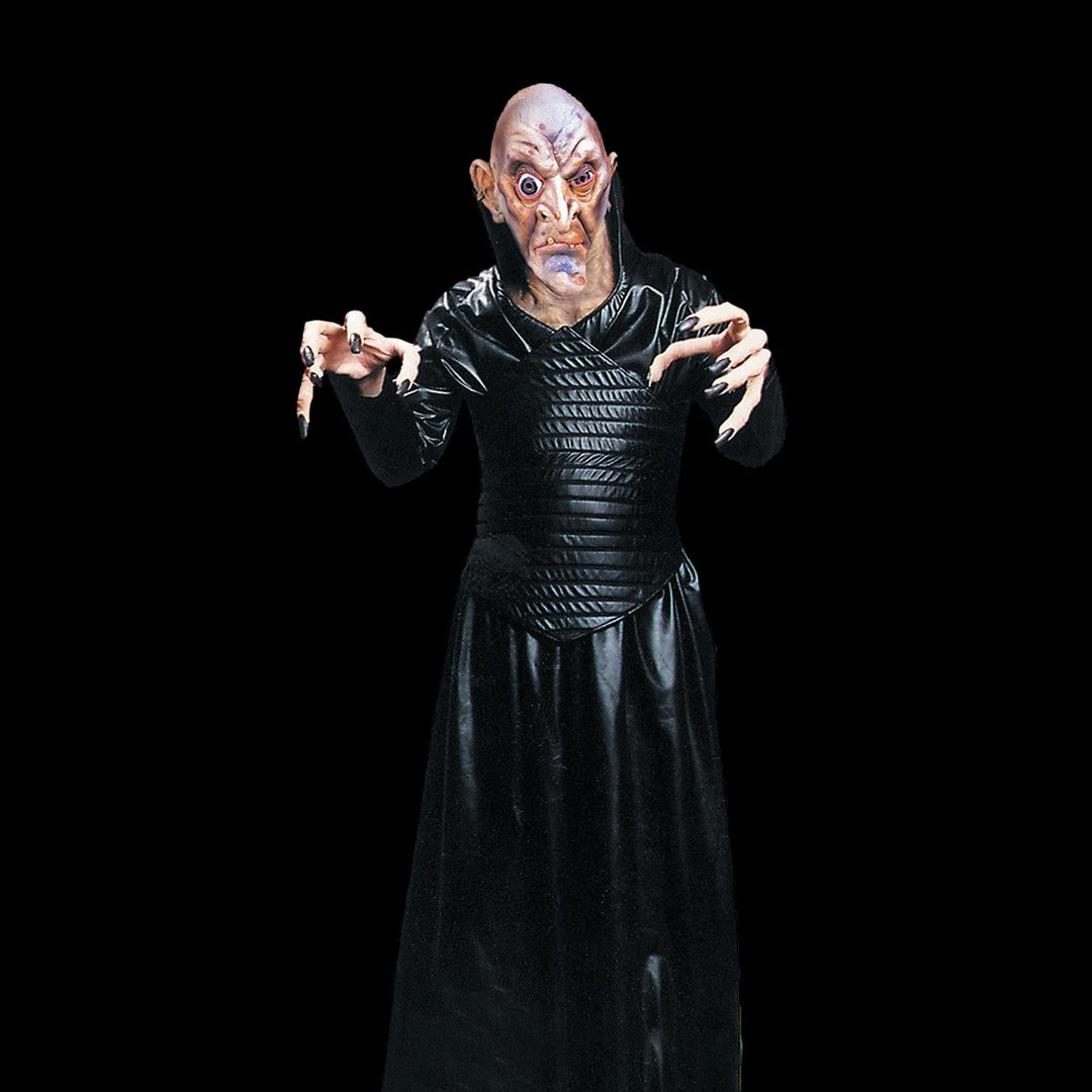 "Black Robe with Leather Look" Costume