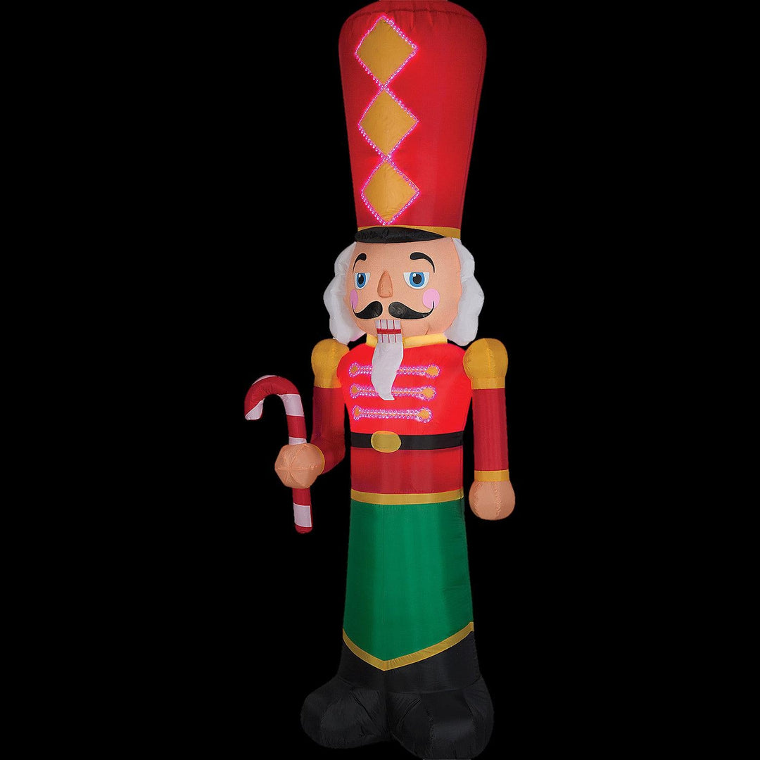 Blow Up Inflatable Nutcracker Lightshow Outdoor Yard Decoration