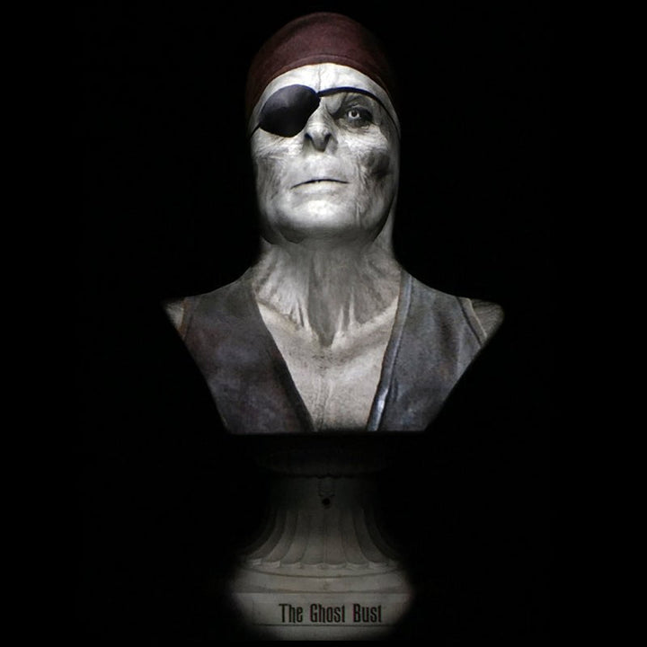 "Ghost Bust Pro - Pirate Captain's Bust" Animated Haunted Projection Prop