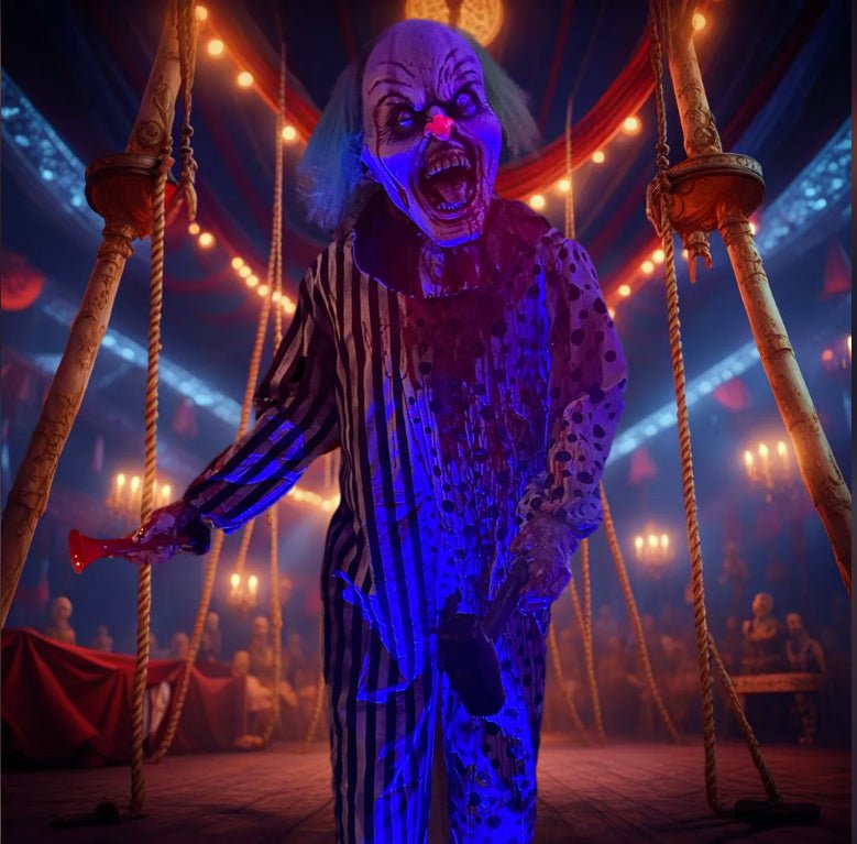 Killer Clown Halloween Animatronic