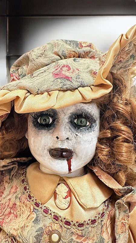 New Creepy Kimmie porcelain doll Halloween Prop