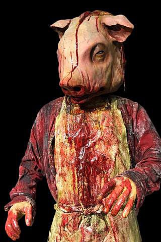 "Pig Head Butcher"  Professional Full Body Halloween Prop