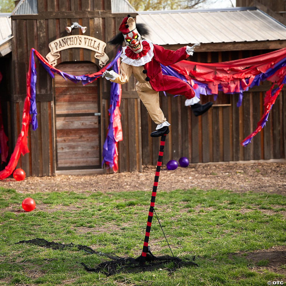 Sideshow Balancing Clown Animated Halloween Prop