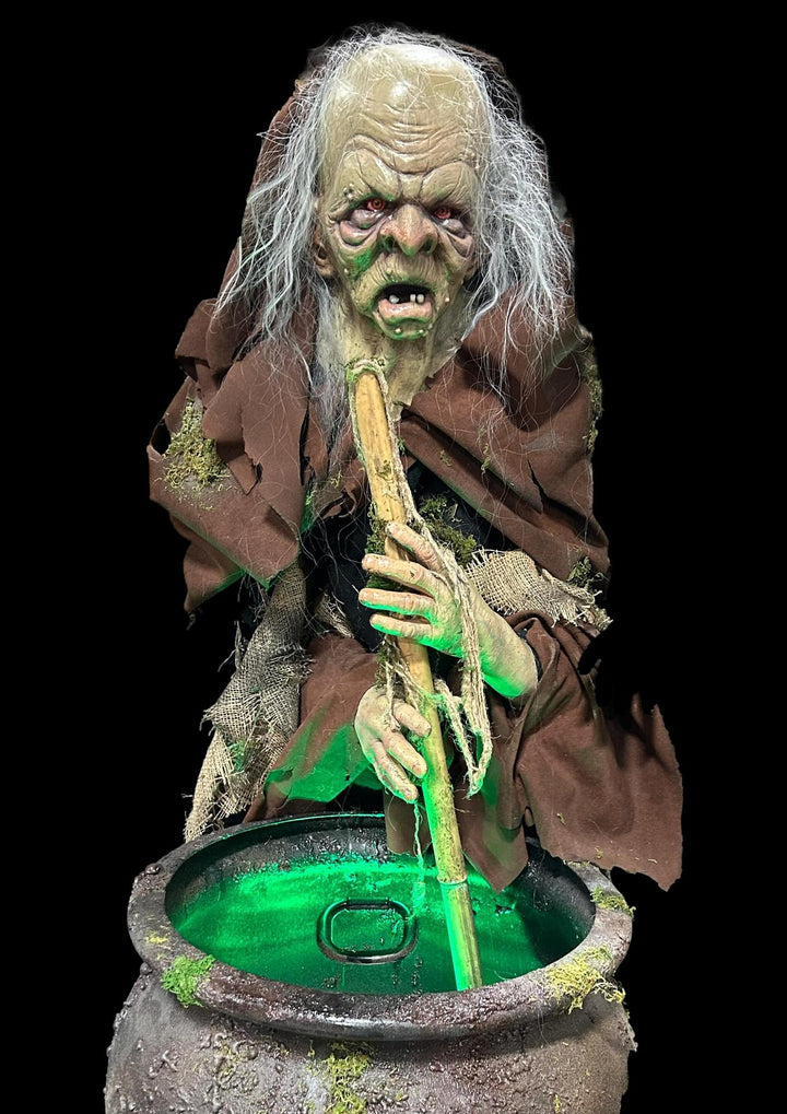 "Stirring Witch Animatronic" Halloween Animatronic